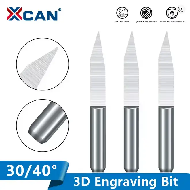 Fresas en V 30º tip 0.1 mm (paquete de 10 unidades)