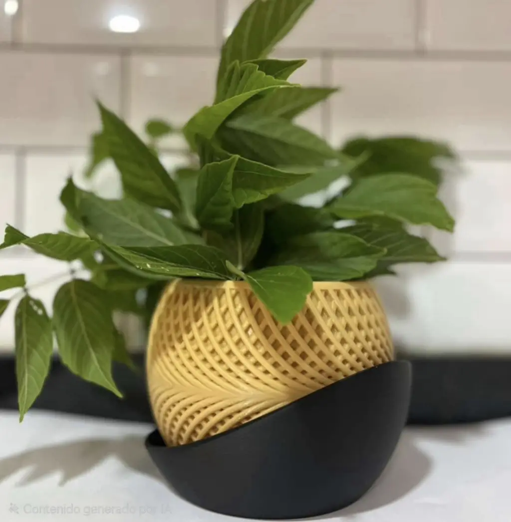 Maceta impresa en 3D