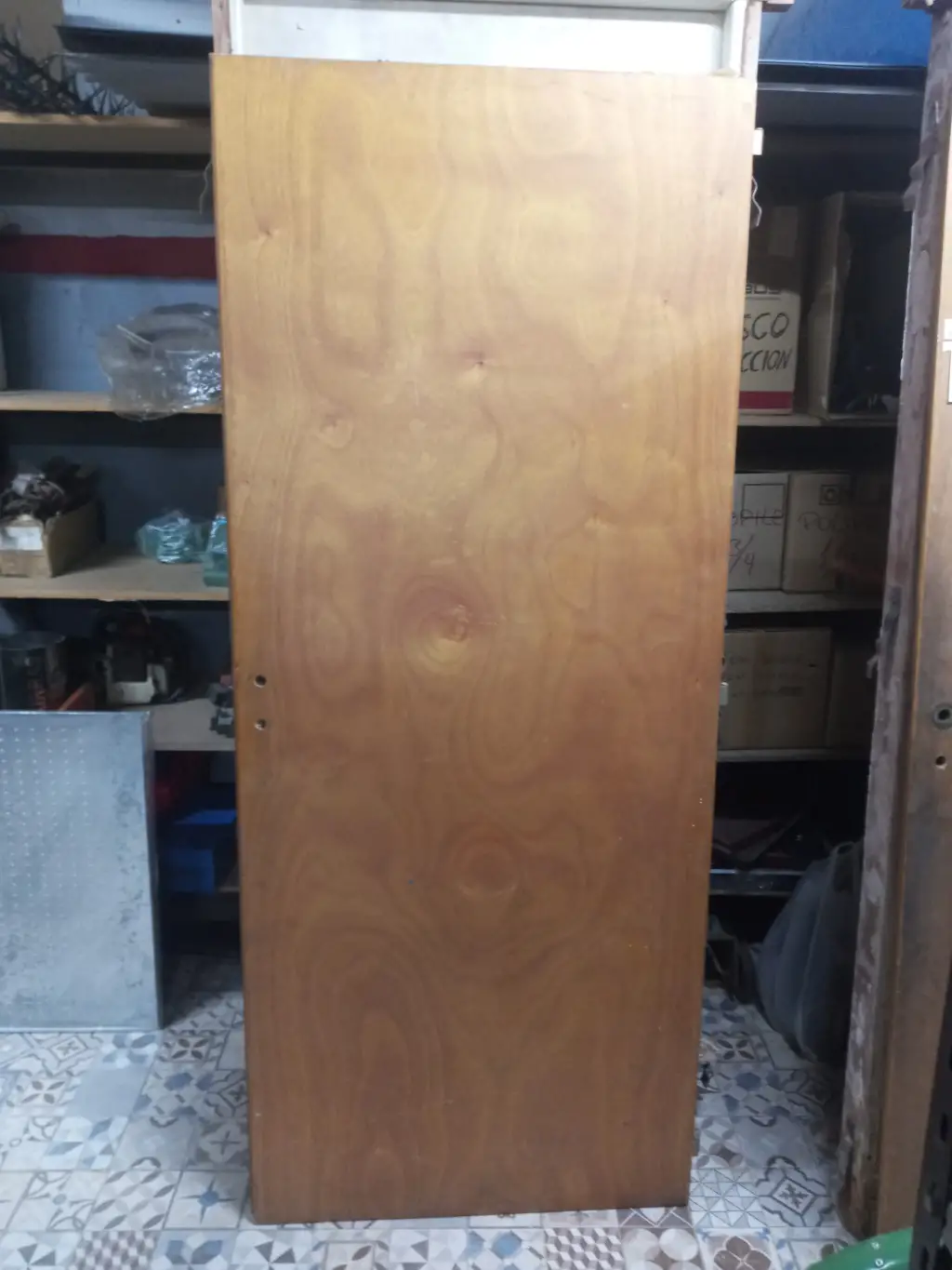 Puerta placa sin marco