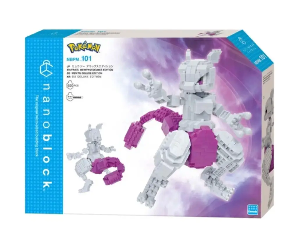 Rompecabeza Kawada NBPM-101 Pokémon Serie MEWTWO DELUXE EDITION Nanoblock