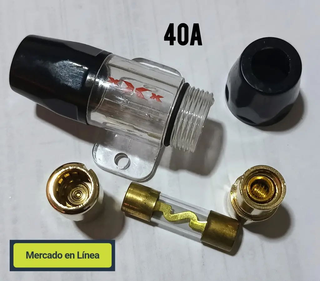 Portafusible para Audiocar + Fusible de 40A