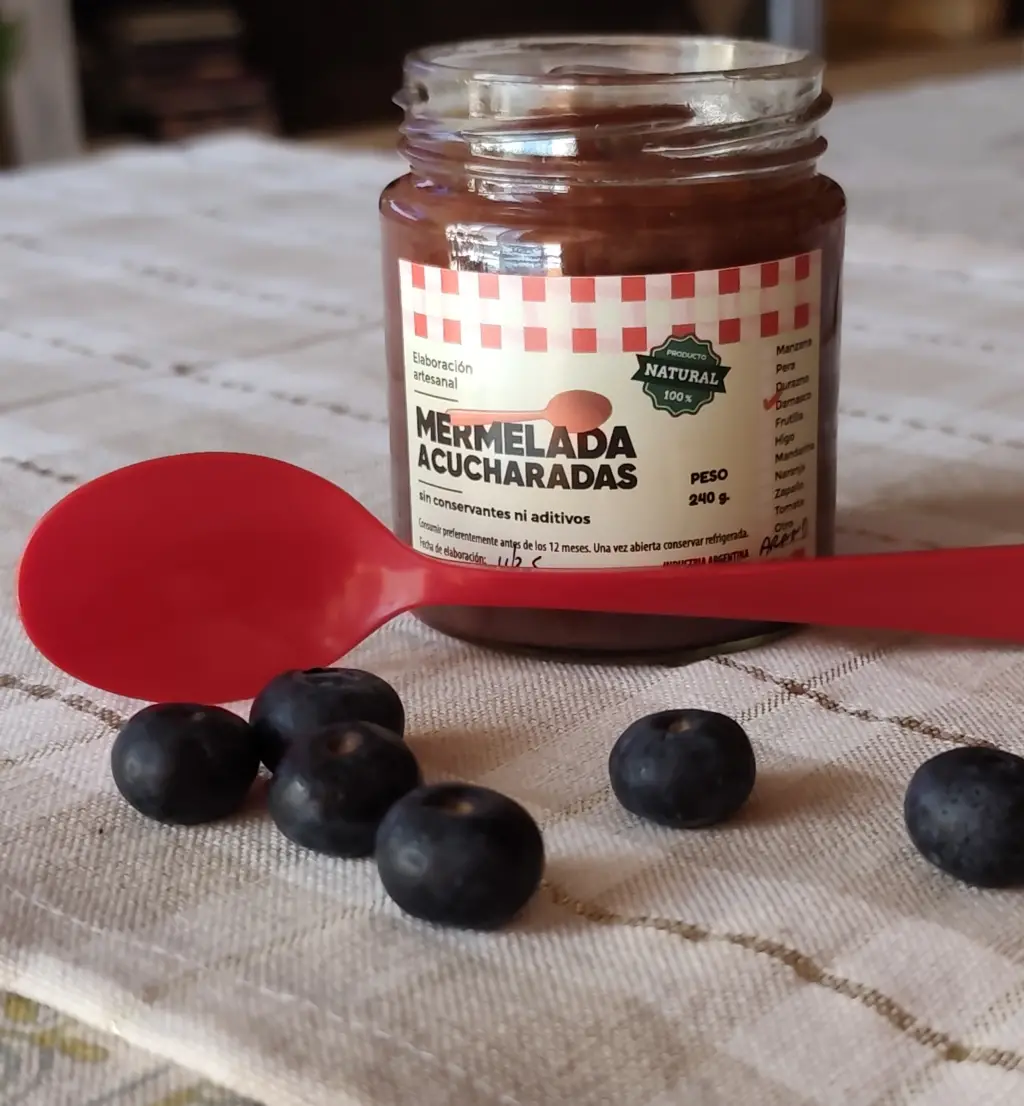 Mermelada de manzana y arandanos
