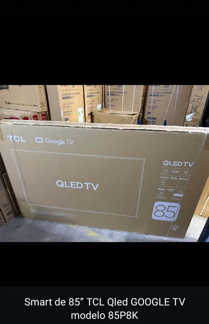 TV Smart 85" TCL - Qled Google  TV