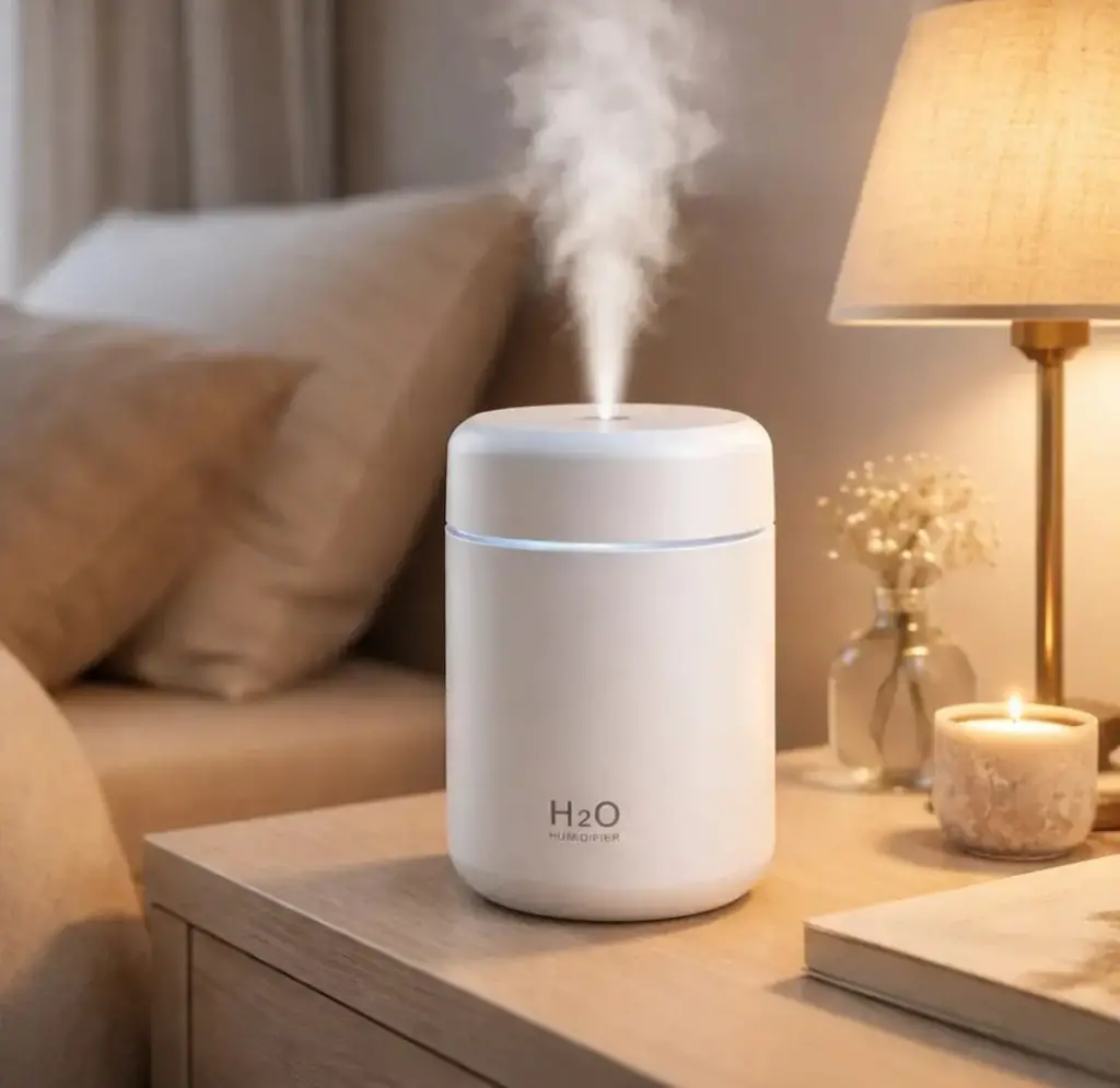 HUMIDIFICADOR USB CON LUZ LED de 300 ml