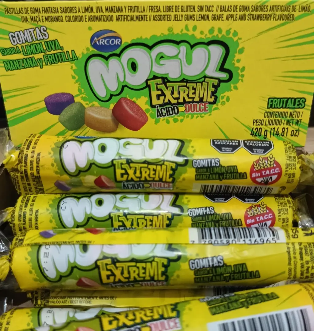 Gomitas Mogul Extreme Acido-Dulce Frutales x 35g