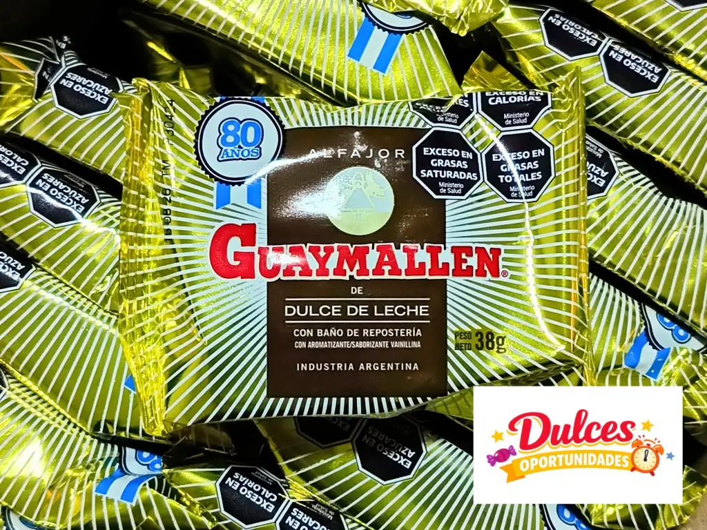 Alfajor Guaymallén Negro Simple Chocolate Dulce de Leche x 38g