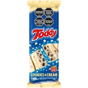 Chocolate Blanco Toddy Cookies and Cream 60g