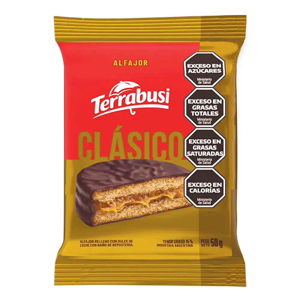 Alfajor Simple Terrabusi Chocolate Clásico 50g