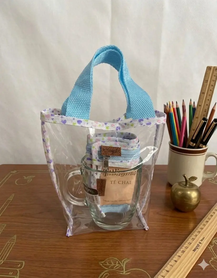 Bolsita + taza+estuche para te