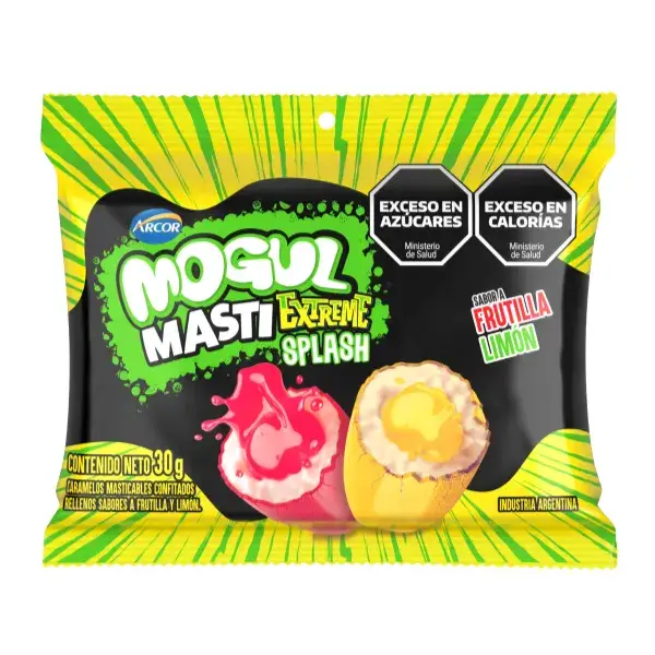 Caramelos masticables confitados Mogul Masti Extreme Splash 30g