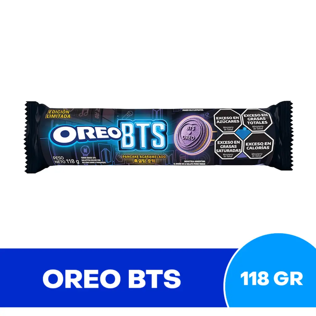 Galletitas Oreo BTS Edición Limitada 118g Bangtan Boys