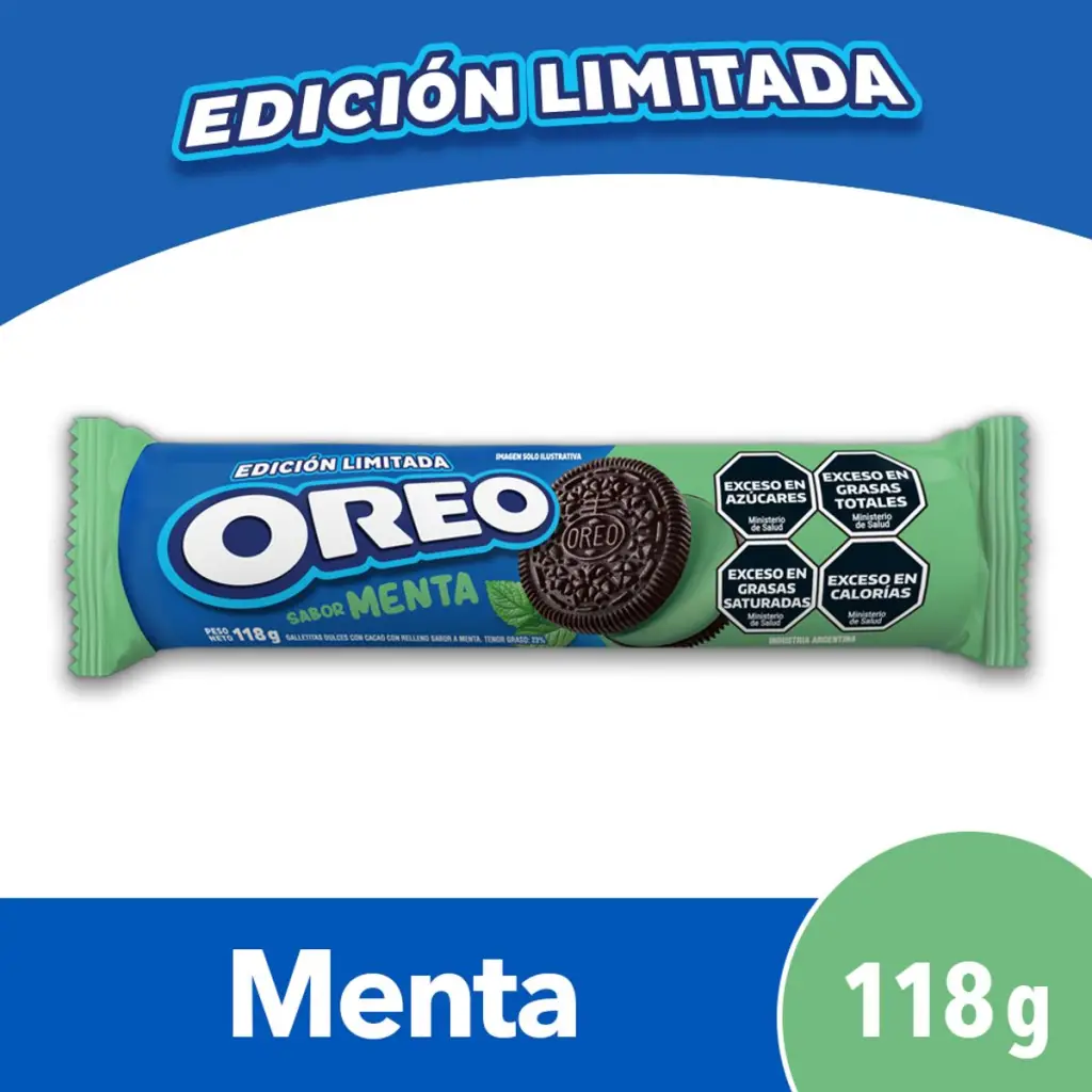 ¡OPORTUNIDAD! Galletitas Oreo Menta 118g Edición Limitada