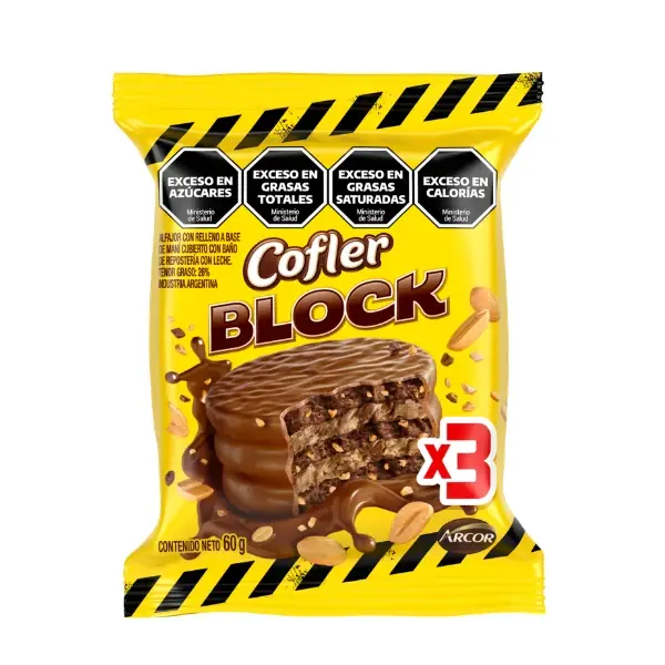 Alfajor Cofler Block x3 60g
