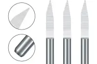 Fresas en V 30º tip 0.1 mm (paquete de 10 unidades)