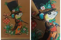 Cuadro de Ratón Vagabundo