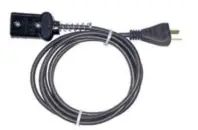 Alargue cable calefón 2m. ficha inyectada