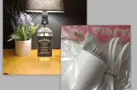 Cable arma Lámpara Botella