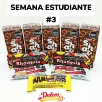 COMBO "Semana estudiante #3" Chocolatada Baggio Rhodesia Marrakesh Bonafide Maní