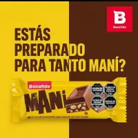 Tableta de Chocolate con Leche y Maní Bonafide 30g