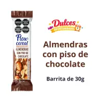 Barrita de frutos secos Flow Cereal | Almendras con piso de chocolate 30g