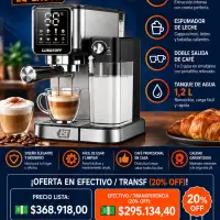 Cafetera Expresso Lüsqtoff Cód. LQ-EX010 - 15 Bar De Presión Con Espumador De Leche