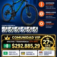 Bicicleta Mountain Bike MTB Gravity Benz Talle M - Frenos A Disco Y Suspensión Delantera