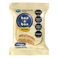 Alfajor Bon o Bon Blanco simple 40g